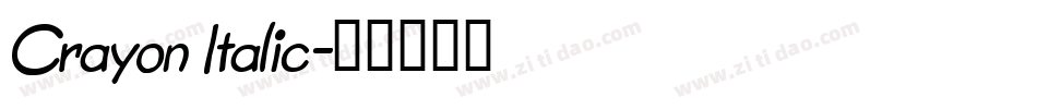 Crayon Italic字体转换